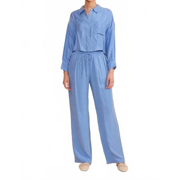 NEW LUCY PARIS grady relaxed pant in periwinkle - Picture 1 of 3